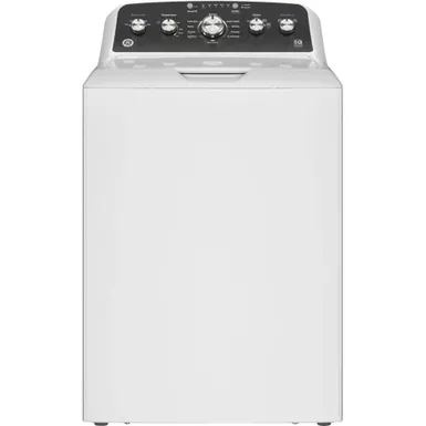 image of GE 4.5 Cu. Ft. High Efficiency White Top Load Washer with sku:gtw485aswwb-electronicexpress