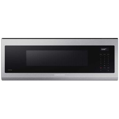 image of Samsung 1.1 Cu. Ft. Fingerprint Resistant Stainless Steel Smart Slim Over-the-range Microwave With 550 Cfm Ventilation, Wi-fi & Voice Control with sku:me11a7710dss-abt