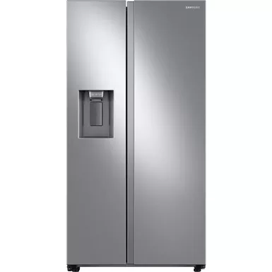 image of Samsung - 27.4 Cu. Ft. Side-by-Side Refrigerator - Stainless steel with sku:rs27t5200ss-abt