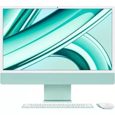 image of Apple - iMac 24" All-in-One - M3 chip - 8GB Memory - 256GB (Latest Model) - Green with sku:bb22093742-bestbuy