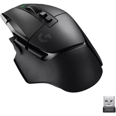 image of Logitech - G502 X Lightspeed Wireless Gaming Mouse, Black with sku:02pl81-ingram