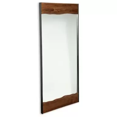image of Brown/Black Panchali Floor Mirror with sku:a8010197-ashley