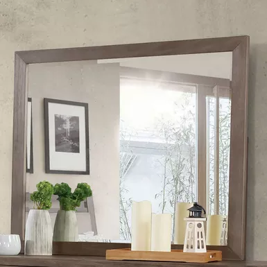image of Transitional Mirror in Warm Gray with sku:idf-7918m-foa