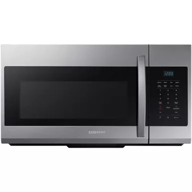image of Samsung - 1.7 Cu. Ft. Over-the-Range Microwave - Stainless Steel with sku:bb21467716-bestbuy