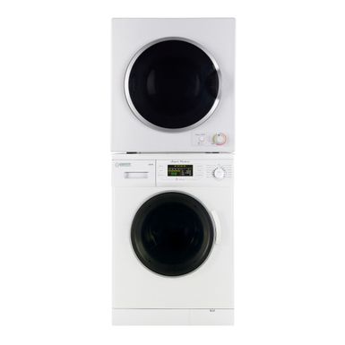 image of Equator Pro Compact 110V Set Washer 13 lbs+Vented 3.5 cu.ft. Auto/Time Dryer - White with sku:hx9mc4ydyitng8lkx_jmowstd8mu7mbs-overstock