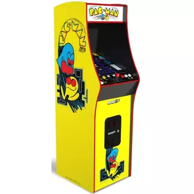 image of Arcade1Up - PAC-MAN Deluxe Arcade Machine - Yellow with sku:bb22113758-bestbuy