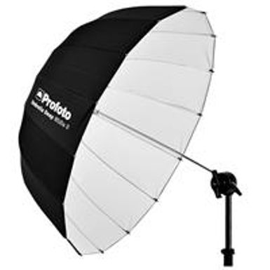 image of Profoto Deep and Parabolic 33" Umbrella, Small, White with sku:pp100983-adorama