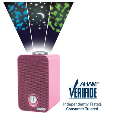 image of GermGuardian AC4150PCA Pink HEPA Air Purifier and Projector - Pink with sku:vfmmffr0l2obmurd5bwxbgstd8mu7mbs-overstock