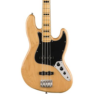 image of Squier Classic Vibe '70s Jazz Bass Electric Guitar, Maple Fingerboard, Natural with sku:sq374540521-adorama