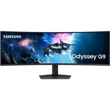 image of Samsung - 49" Odyssey 1000R Curved Dual QHD 240Hz 1ms FreeSync Gaming Monitor with HDR1000 (HDMI x2, DP, USB) - Black with sku:bb22221717-bestbuy