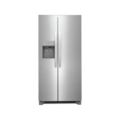 image of Frigidaire 22.3 Cu. Ft. Stainless Steel Side-by-side Refrigerator with sku:frss2323as-electronicexpress