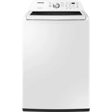 image of Samsung - 4.5 Cu. Ft. High Efficiency Top Load Washer with Vibration Reduction Technology+ - White with sku:wa45t3200aw-electronicexpress