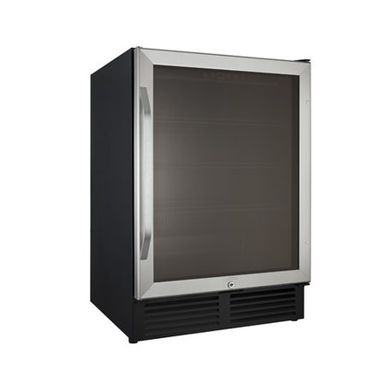 image of Avanti 5 Cu. Ft. Stainless Frame Beverage Cooler with sku:bca516ss-abt