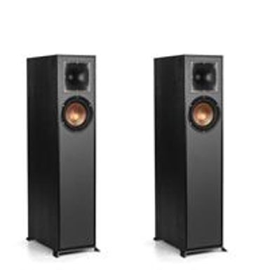image of Klipsch Reference R-610F Floorstanding Speakers, Black, Pair with sku:kpr610f2-adorama