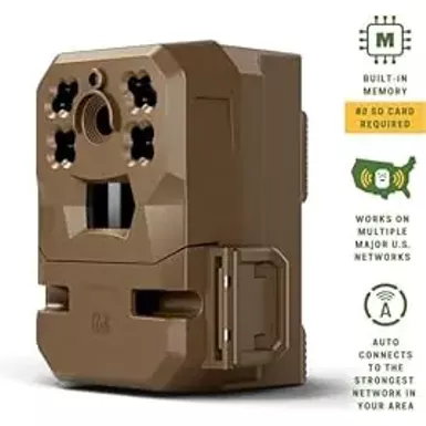 image of Moultrie Mobile Edge Cellular Trail Camera with Rechargeable Lithium-Ion Battery - Auto Connect - Nationwide Coverage - 720p Video with Audio, Cloud Storage, Extended Runtime, Weatherproof with sku:b0cqdfrcm2-amazon