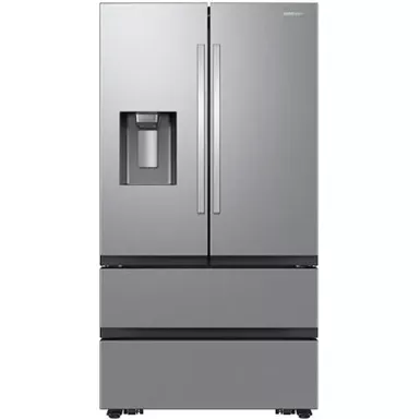 image of Samsung - 30 cu. ft. 4-Door French Door Smart Refrigerator with Four Types of Ice - Stainless Steel with sku:rf31cg7400sr-electronicexpress