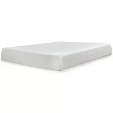 image of White 10 Inch Chime Memory Foam Full Mattress/ Bed-in-a-Box with sku:m69921-ashley