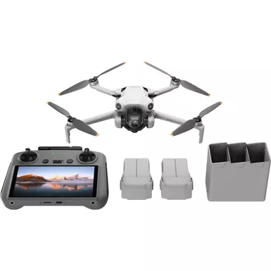 image of DJI - Mini 4 Pro Fly More Combo Plus Drone and RC 2 Remote Control with Built-in Screen - Gray with sku:bb22203203-bestbuy