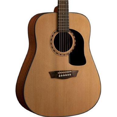 image of Washburn Apprentice 5 Series AD5K-A Acoustic Guitar Natural with Case with sku:was-ad5ka-guitarfactory