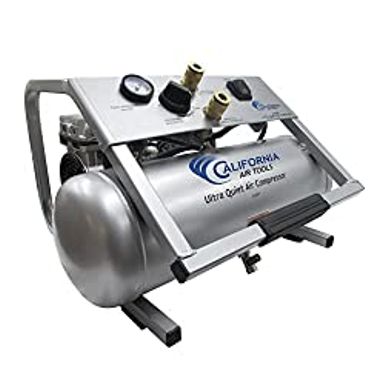 image of California Air Tools 2010SP Ultra Quiet and Oil-Free Lightweight 1.0 HP 2-Gal Steel Air Compressor with sku:b0b8ky29yd-amazon