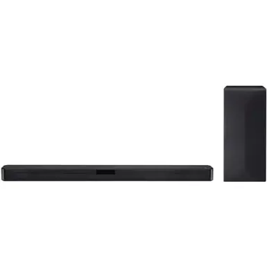 image of LG - 2.1-Channel Soundbar with Wireless Subwoofer and DTS Virtual:X - Black with sku:bb21836784-bestbuy