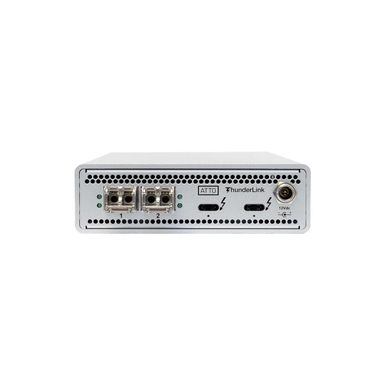 image of ATTO Technology ThunderLink NS 3252 2-Port 40Gb/s Thunderbolt 3 USB-C to 2-Port 25Gb Ethernet with 2x SFP+ LC Optical Module with sku:aytlns3252d0-adorama