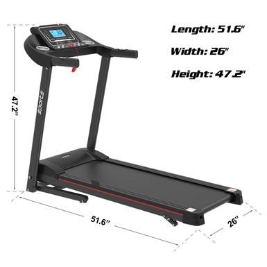 image of Moda Exercise Running Machine with 5" LCD Display for Home Use - Black with sku:ud3psj4o8sgwspvvsjxhnwstd8mu7mbs-overstock