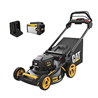 image of CAT 60V Self-Propelled Lawn Mower (Battery & Charger Included) with sku:b0b9f9c3nb-amazon