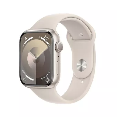 image of Apple Watch SE 2nd Generation (GPS + Cellular) 40mm Starlight Aluminum Case with Starlight Sport Band - M/L - Starlight with sku:bb22092690-bestbuy