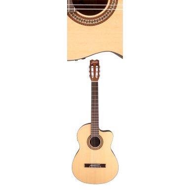 image of Jasmine JC25CE Cutaway Classical Acoustic Electric Guitar with sku:jas--jc25cenat-guitarfactory