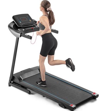image of Electric Motorized Treadmill with Audio Speakers, Max.10 MPH - Black with sku:7ss8-gzqbwdkriozhi6oswstd8mu7mbs-overstock