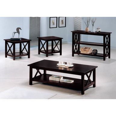 image of 3-piece Occasional Table Set Deep Merlot with sku:obrjnr8fl4hn4bh0nmgqdqstd8mu7mbs-overstock