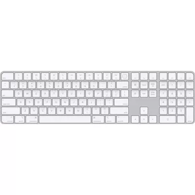 image of Magic Keyboard with Touch ID and Numeric Keypad for Mac models with Apple silicon - Silver with sku:bb21814063-bestbuy