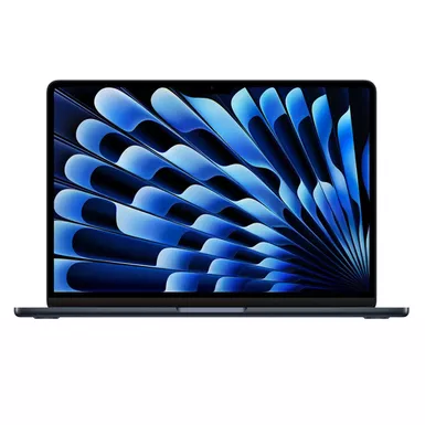 image of Apple MacBook Air 13.6" with M3 Chip (Early 2024) - 256GB SSD - Midnight - 8GB - 8-Core / 8-Core with sku:mrxv3ll/a-abt