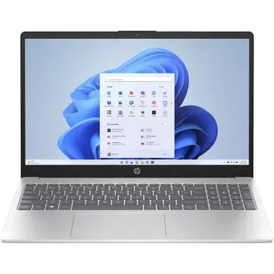 image of HP - 15.6" Touch-Screen Laptop - AMD Ryzen 5 - 8GB Memory - 512GB SDD - Natural Silver with sku:bb22252310-bestbuy