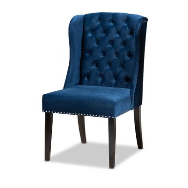 image of Lamont Modern Contemporary Transitional Wingback Dining Chair - Blue with sku:qu9t1zhuaoeqe2--6h2lmqstd8mu7mbs-overstock