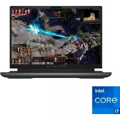 image of Alienware - m16 QHD+ 165Hz Gaming Laptop - Intel Core i7 - 16GB Memory - NVIDIA GeForce RTX 4070 - 1TB SSD -Windows 11 Pro - Dark Metallic Moon with sku:bb22125595-bestbuy