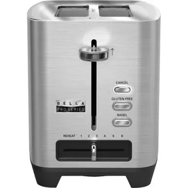 image of Bella Pro Series - 2-Slice Extra-Wide-Slot Toaster - Stainless Steel with sku:bb21052848-bestbuy