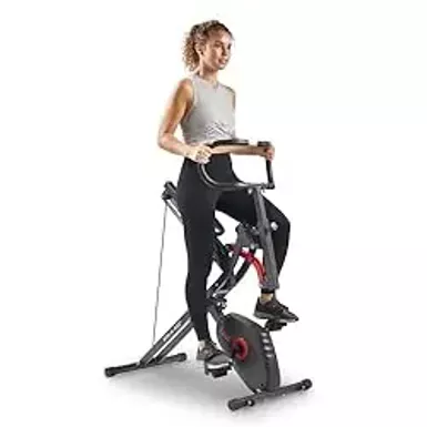 image of Sunny Health & Fitness 2-in-1 Row-N-Ride Upright Rowing Cycling Full-Body Dual-Function Workout Exercise Bike Home Fitness Machine with sku:b0c44972p5-amazon