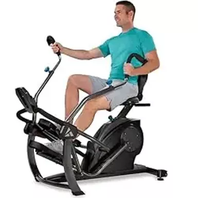image of FreeStep LT1 Recumbent Cross Trainer Stepper - Zero-Impact Exercise w/Pateneted Physical Therapy Stride Technology, Whisper-Quiet, Multi-Position Arms, Free App w/Trainer-Led Workouts with sku:b07b6gltdq-amazon