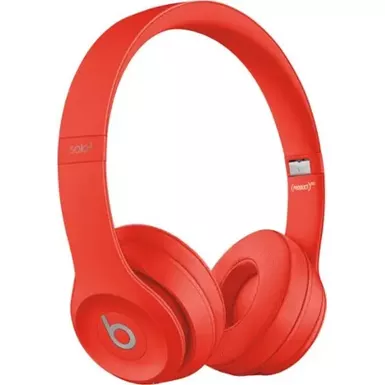 image of Beats by Dr. Dre - Solo³ Wireless On-Ear Headphones - (PRODUCT)RED Citrus Red with sku:bb21408327-bestbuy