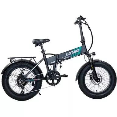 image of GoTrax - Z4 Pro Foldable Ebike w/ up to 50 mile Max Operating Range and 20 MPH Max Speed - Black with sku:bb22109232-bestbuy