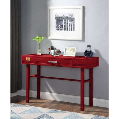 image of ACME Cargo Vanity Desk, Red with sku:35953-acmefurniture