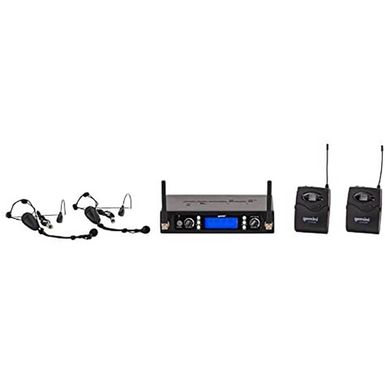 image of Gemini Wireless Microphone System with sku:uhf6200hl-electronicexpress
