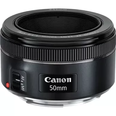 image of Canon - EF50mm F1.8 STM Standard Lens for EOS DSLR Cameras - Black with sku:bb19755907-bestbuy