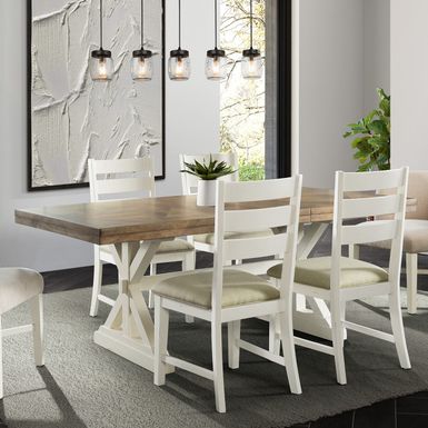 image of The Gray Barn Nook Rectangle Standard Height Dining Table - N/A - White with sku:e2nai1qsii0fnnuienav-wstd8mu7mbs-overstock