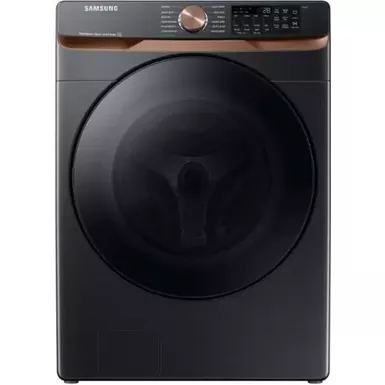 image of Samsung Ada 5 Cu. Ft. Brushed Black Extra Large Capacity Smart Front Load Washer With Super Speed Wash & Steam with sku:bb22031683-bestbuy