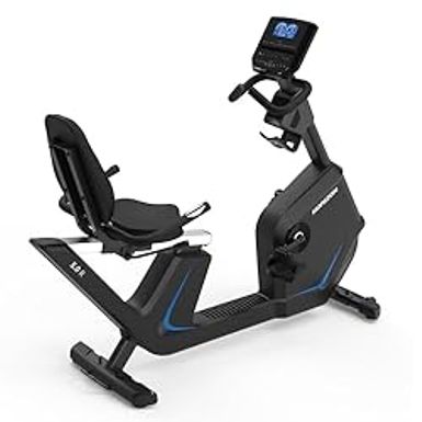 image of Horizon Fitness 5.0R Recumbent Bike, Fitness & Cardio, Magnetic Resistance Cycling Bike with Bluetooth, Comfort Seat with Lumbar Support, Step-through Frame, and 350lb Weight Capacity with sku:b0c6nf4cjd-amazon