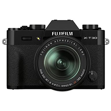 image of Fujifilm X-T30 II Mirrorless Digital Camera with XF 18-55mm f/2.8 Lens, Black with sku:bb21946561-bestbuy