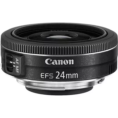 image of EF-S24mm F2.8 STM Standard Lens for Canon EOS DSLR Cameras - Black with sku:bb19600064-bestbuy